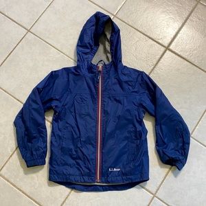 L.L.Bean fleece lined rain jacket / rain coat